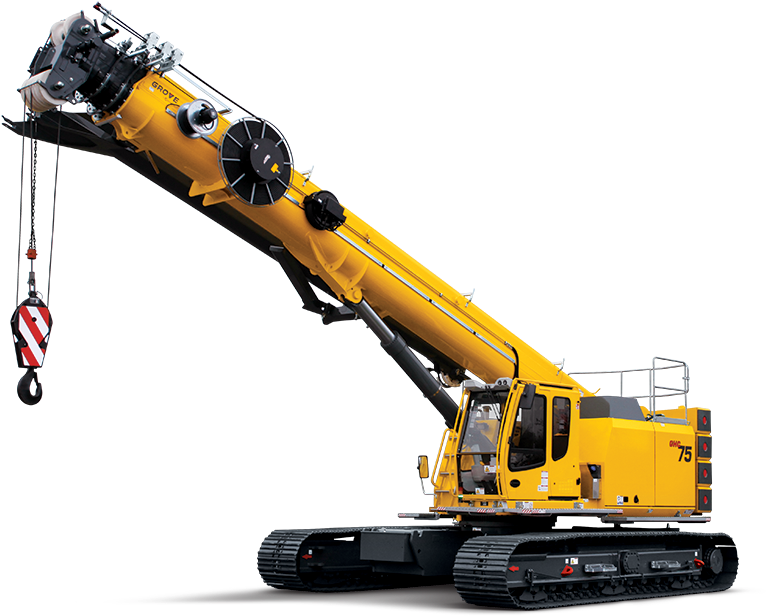 yellow building crane