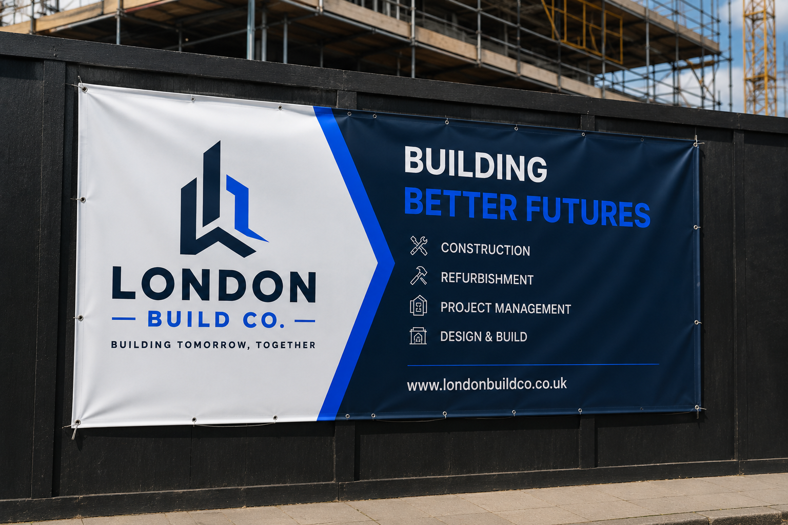 london build banner for marketing